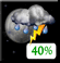 Sunday Night: A chance of showers and thunderstorms before 11pm, then a slight chance of showers and thunderstorms between 11pm and 5am. Partly cloudy, with a low around 60. Chance of precipitation is 40%. Sunday Night: Chance Showers And Thunderstorms then Slight Chance Showers And Thunderstorms